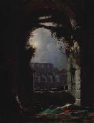 Carl Gustav Carus Das Kolosseum in einer Mondnacht oil painting reproduction